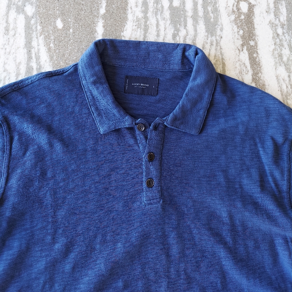 Lucky Brand Washed Long Sleeve Knit Shirt